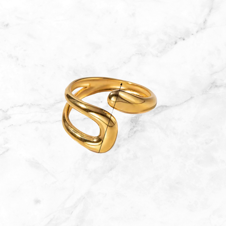 Noir Gold Power Rings - Luxurise Fashion - 