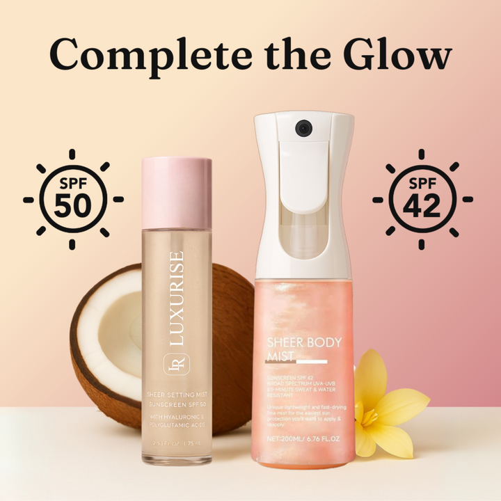 Luxe Sunglow | SPF 50 Sheer Setting Mist - Luxurise Fashion - 