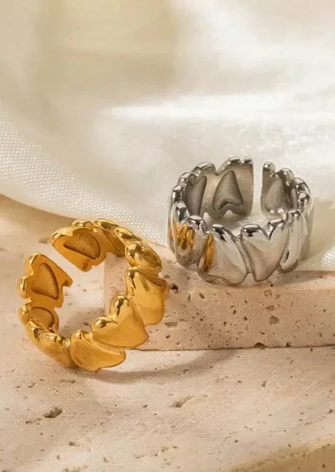 Laylah - Wrap-Around Heart Ring - Luxurise Fashion - 