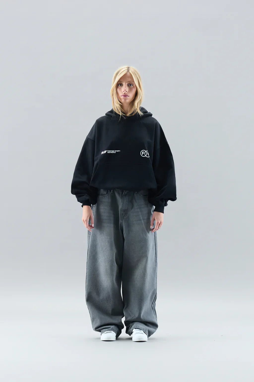 Triple stars Hoodie - BLACK - Luxurise Fashion - loungewear