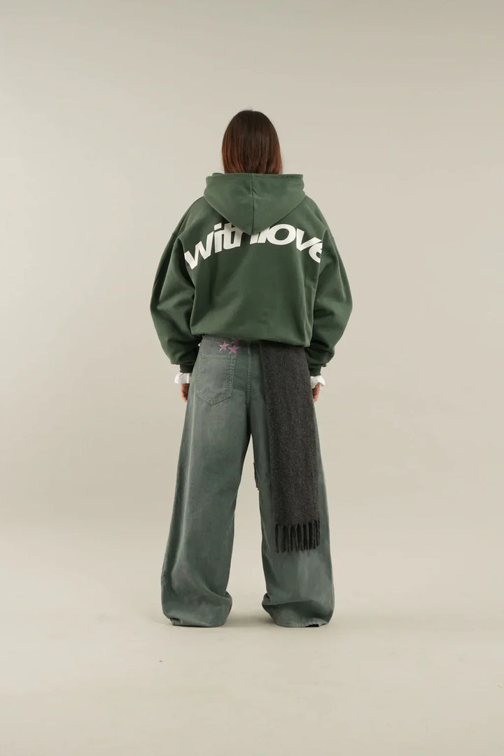 The viral "WITH LOVE" Hoodie NAVY - Luxurise Fashion - loungewear