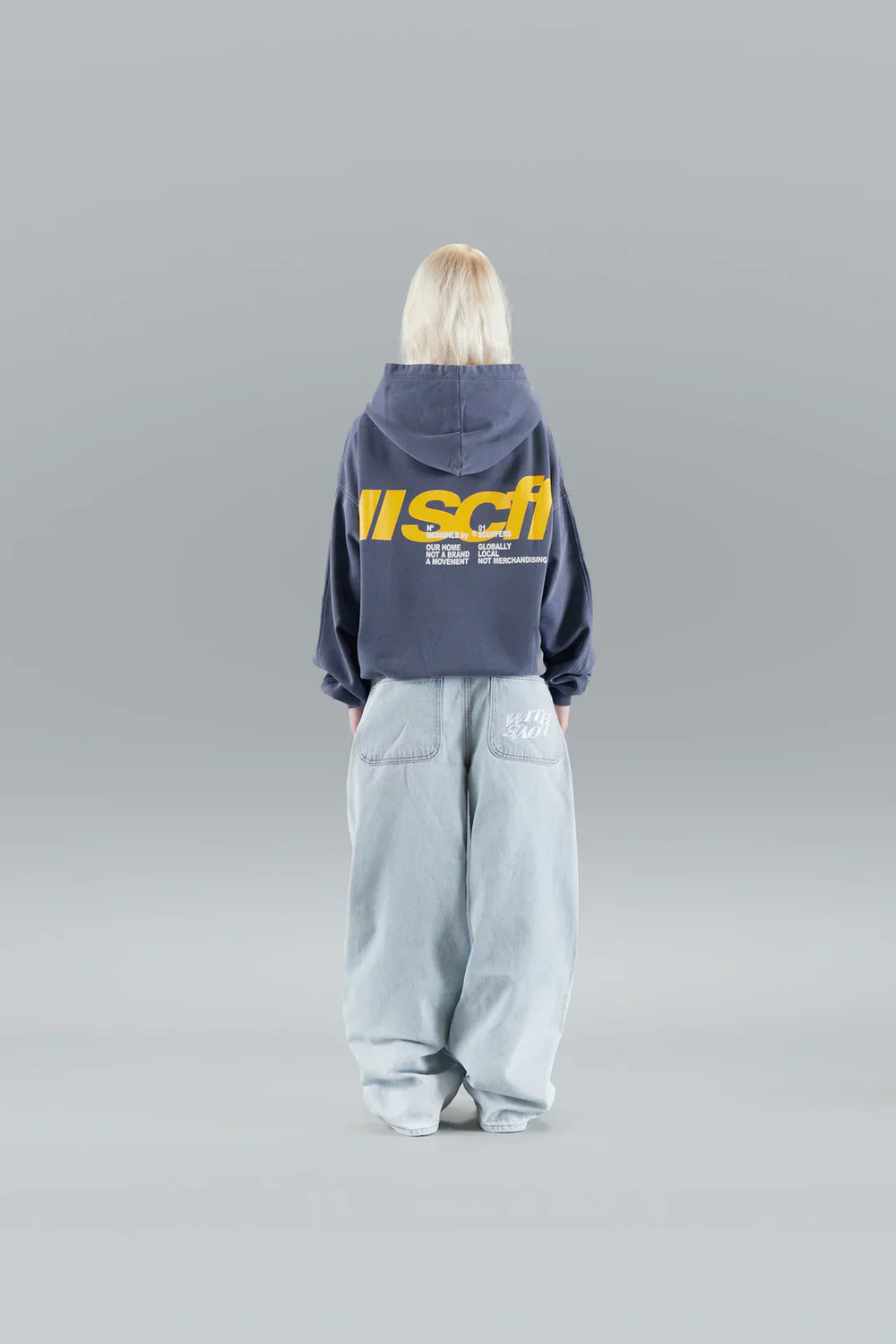 Scff hoodie NAVY - Luxurise Fashion - 