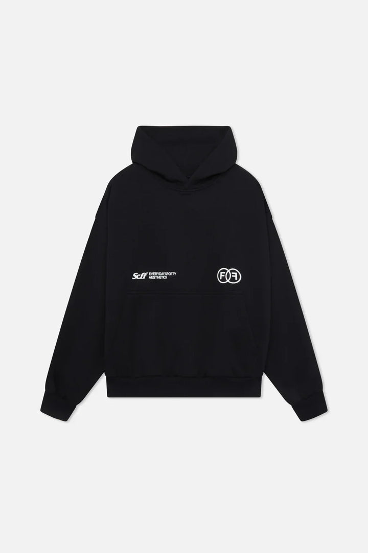 Triple stars Hoodie - BLACK - Luxurise Fashion - loungewear