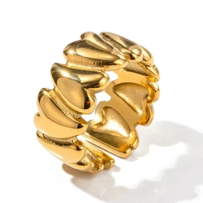 Laylah - Wrap-Around Heart Ring - Luxurise Fashion - 