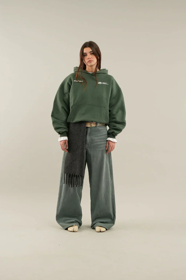 The viral "WITH LOVE" Hoodie Green - Luxurise Fashion - 