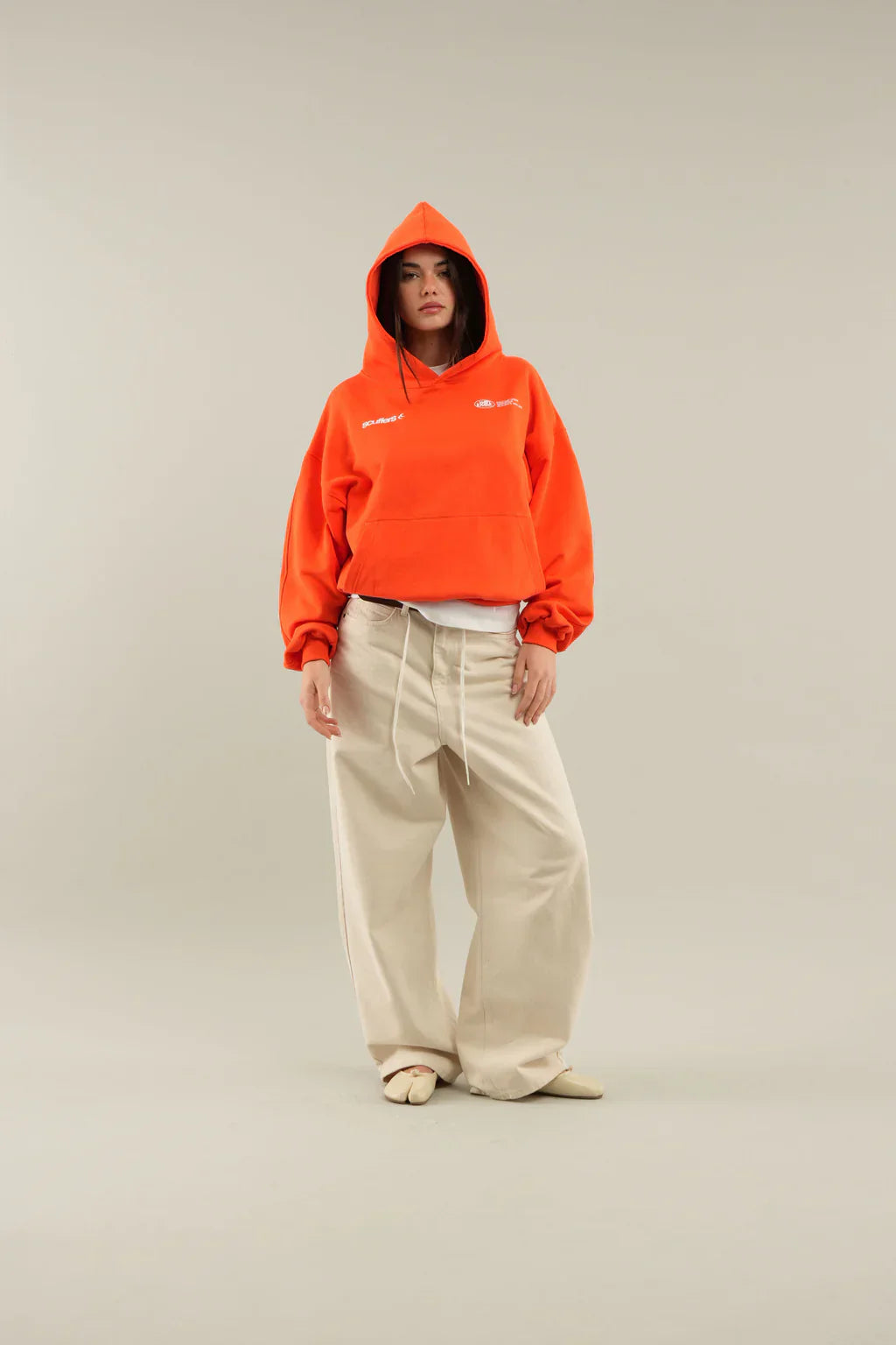 The viral "WITH LOVE" Hoodie Orange - Luxurise Fashion - loungewear