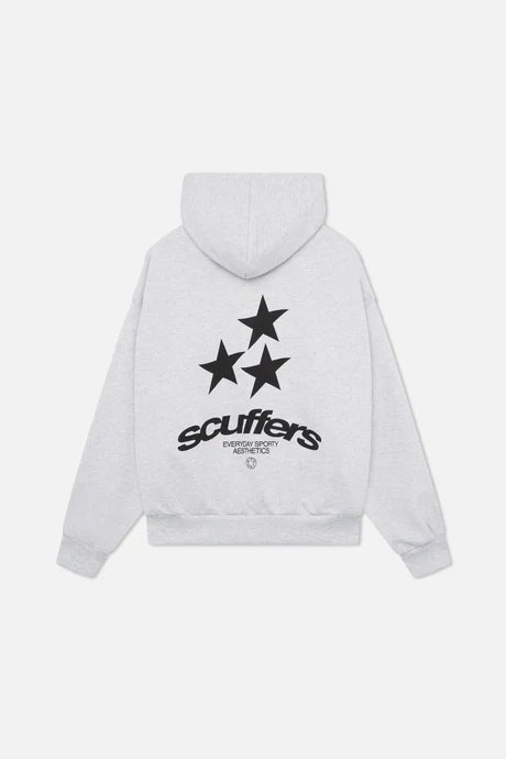 Triple Stars Hoodie - WHITE - Luxurise Fashion - loungewear
