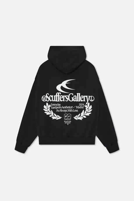Gallery SCFF Hoodie - BLACK - Luxurise Fashion - loungewear