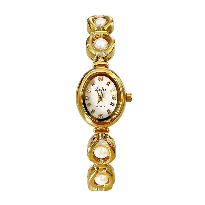 Celina | Pearl Gold Vintage Watch - Luxurise Fashion - 