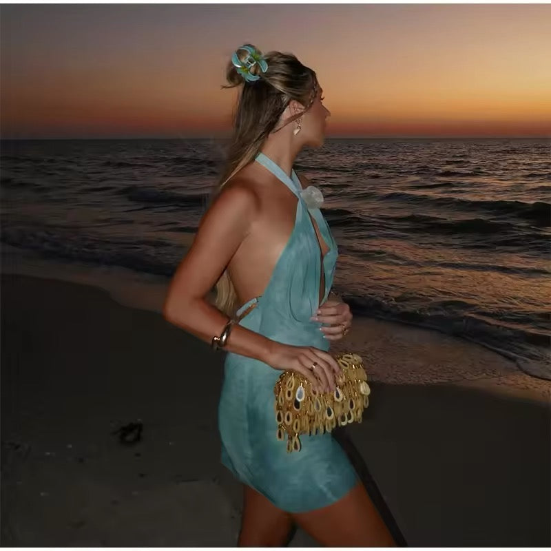 Serina | Tie-Dye Beach Glow Dress - Luxurise Fashion - 