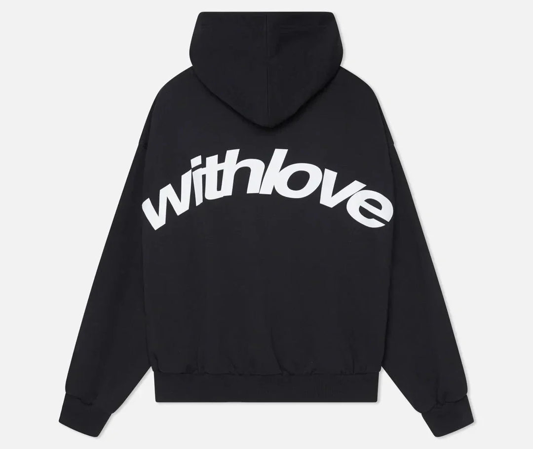 The viral "WITH LOVE" Hoodie NAVY - Luxurise Fashion - loungewear