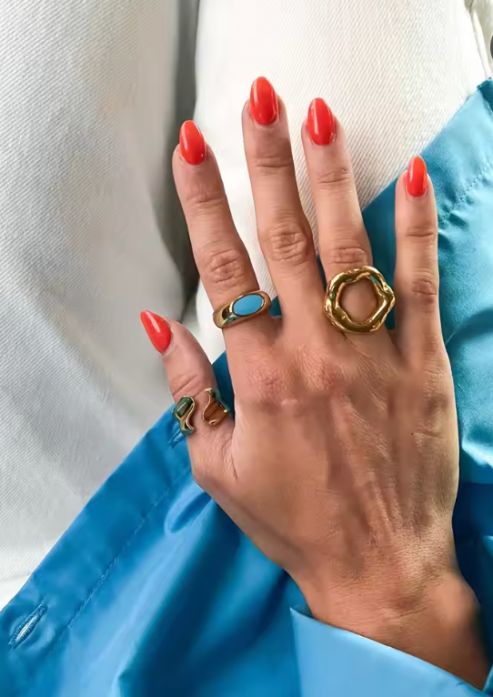 Noir Gold Power Rings - Luxurise Fashion - 