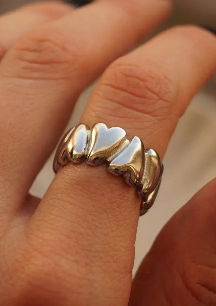 Laylah - Wrap-Around Heart Ring - Luxurise Fashion - 