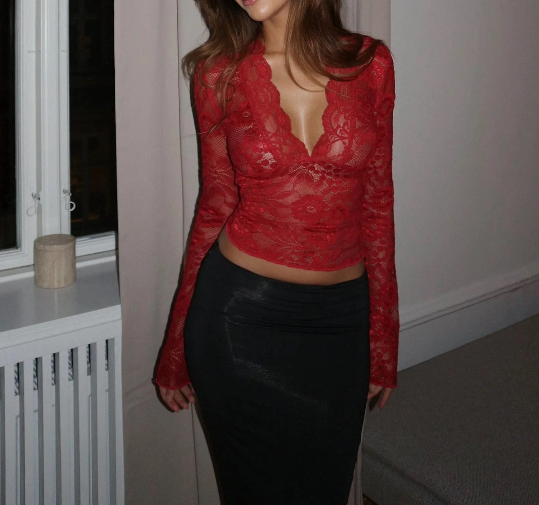 JUNE | ELEGANT LACE TOP - Luxurise Fashion - 