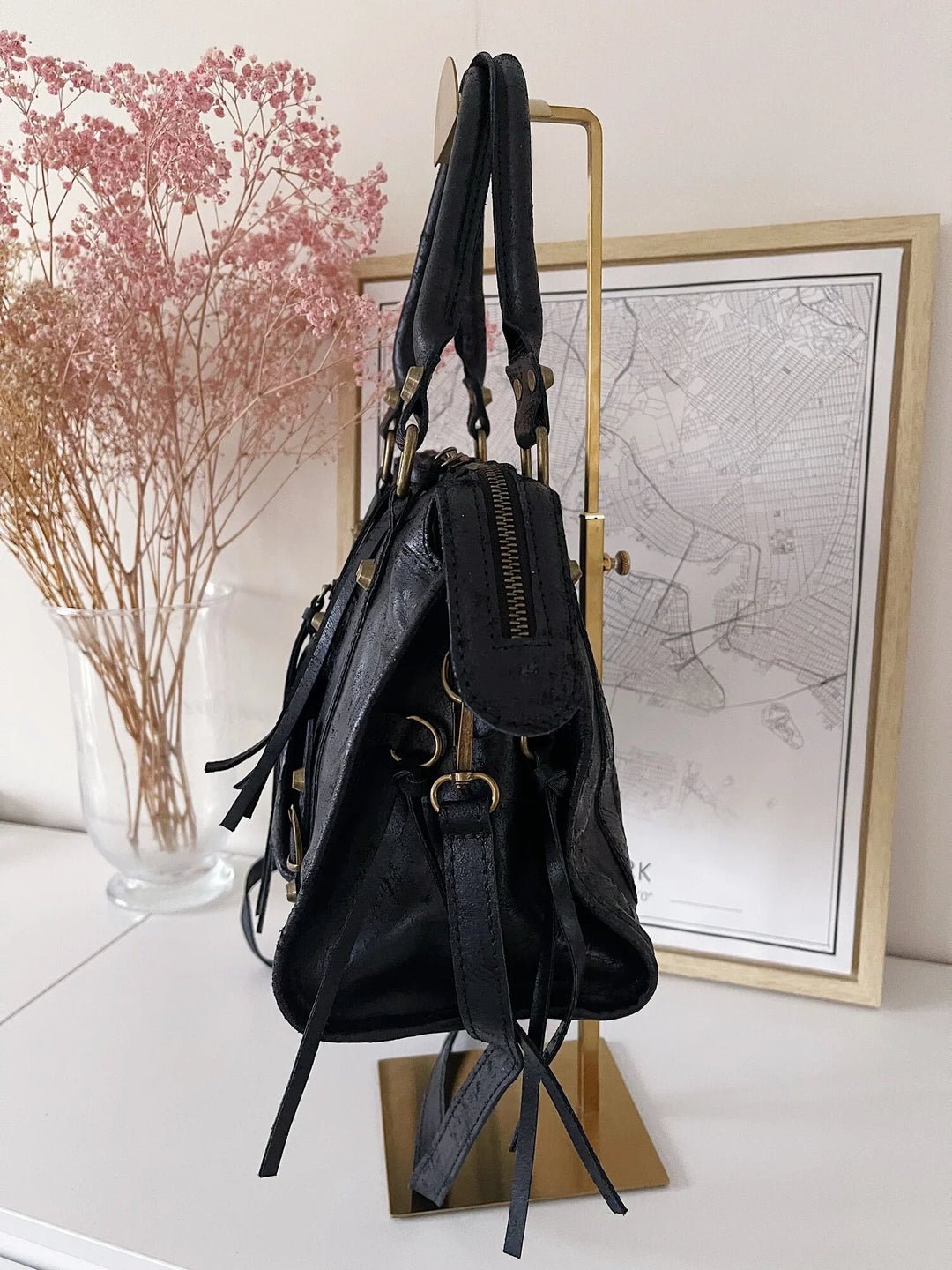 City Bag Powder Black - Luxurise Fashion - 